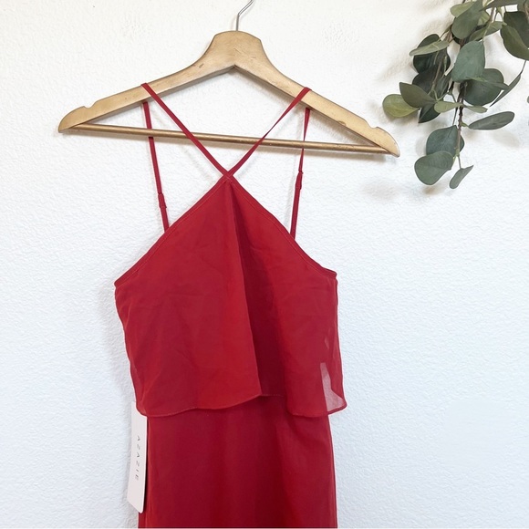 AZAZIE- NWT JBD Junior Bridesmaid Dress In Rust - Picture 4 of 9